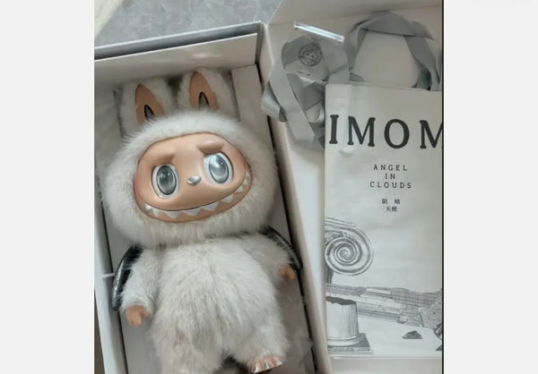 Pop Mart The Monsters Zimomo Labubu Angel in Clouds-Vinyl Plush Pop Mart The Monsters Zimomo Labubu Angel in Clouds-Vinyl Plush
