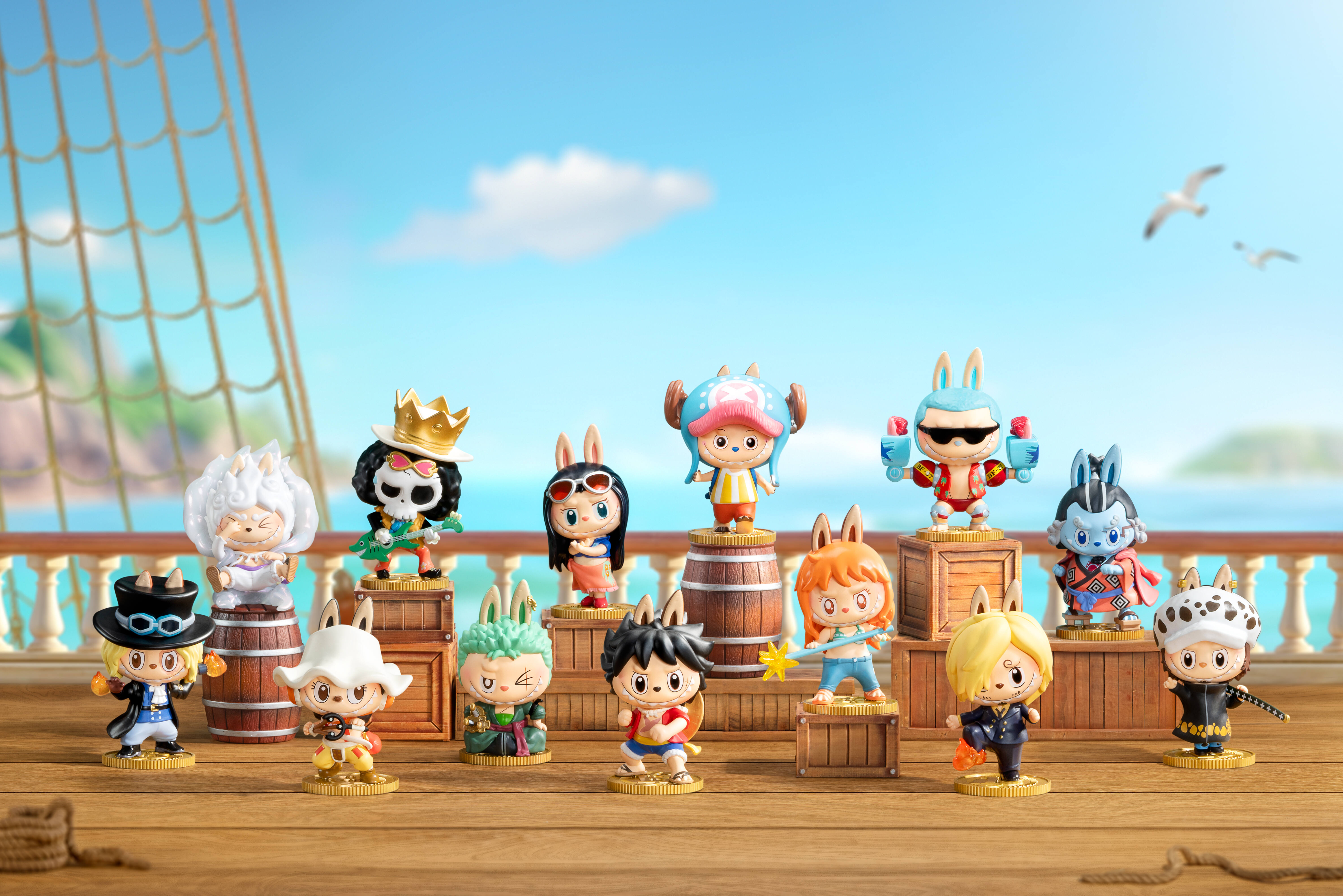 Pop Mart x The Monsters Labubu x One Piece Series Figures Blind Box