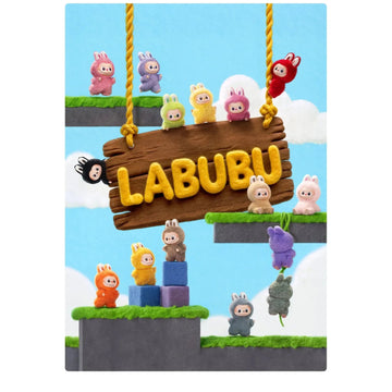 Pop Mart Labubu Pin For Love Vinyl Plush Pendant Checked Box - 'Letter Specific'