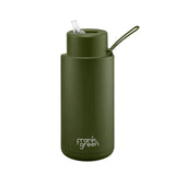 Frank Green Ceramic Reusable Bottle 1L / 34oz (Khaki Green)