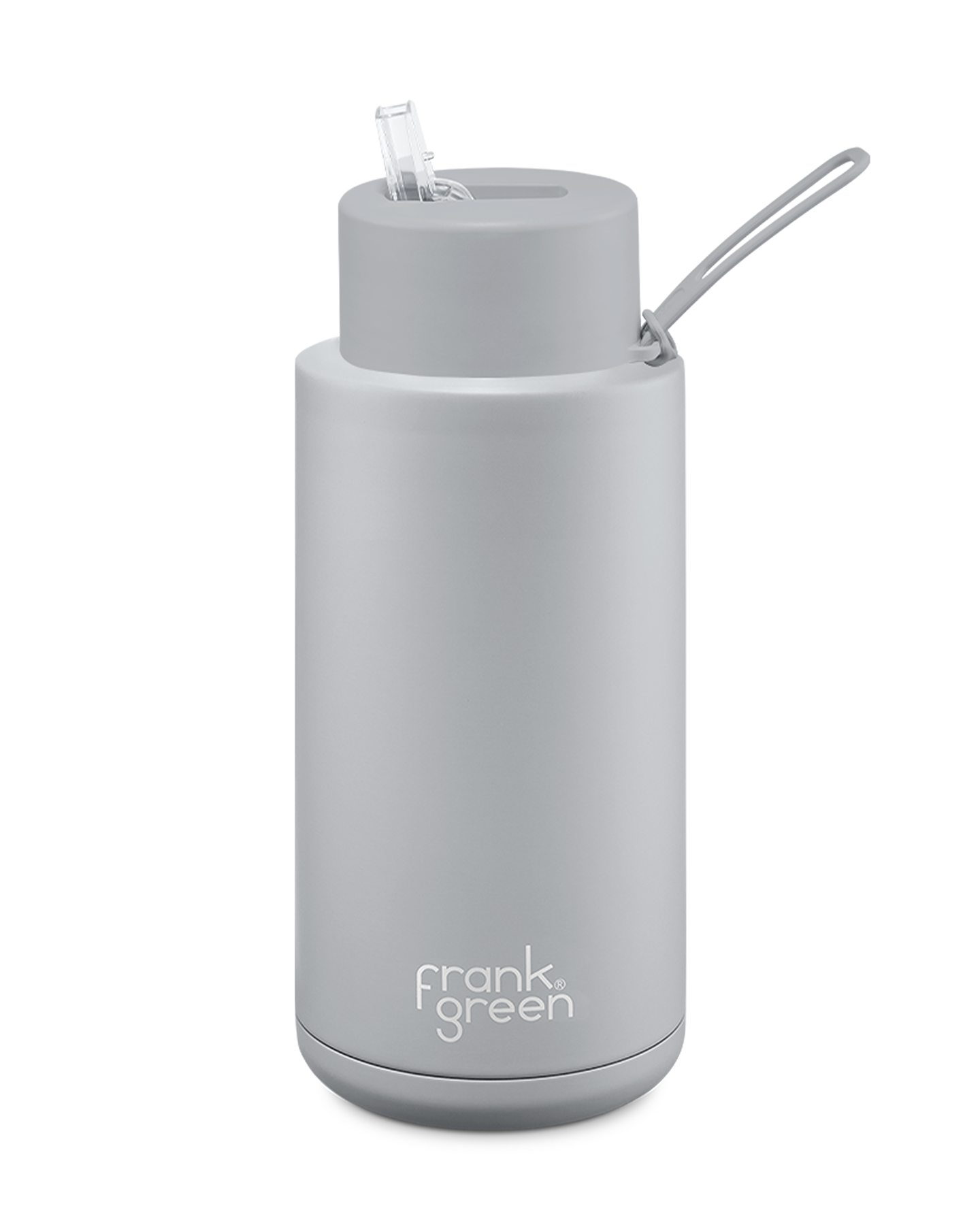 Frank Green Ceramic Reusable Bottle 1L / 34oz (Harbor Mist Grey)