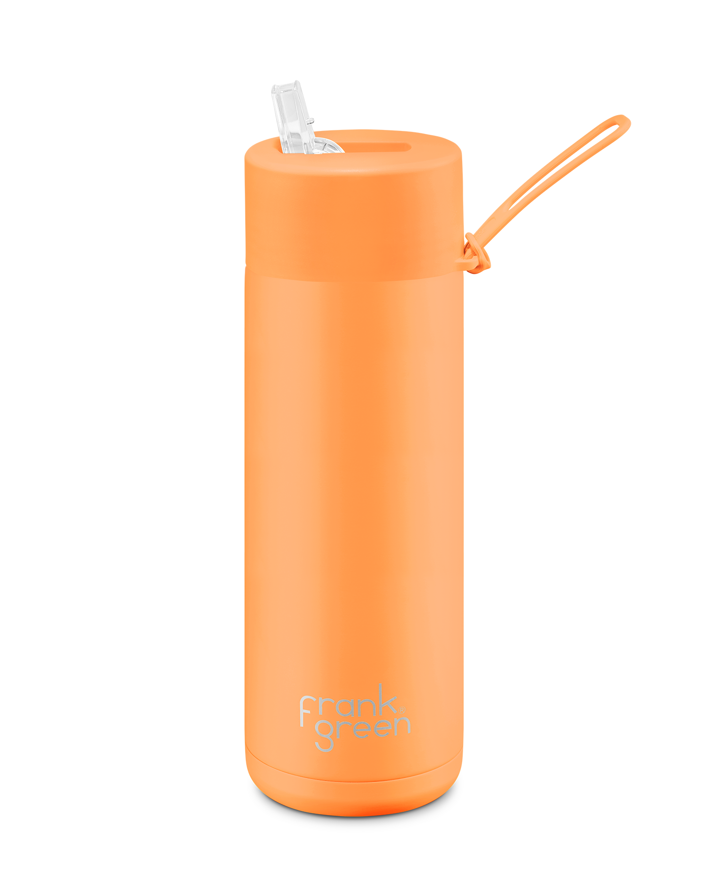 Frank Green Ceramic Reusable Bottle 595ml / 20oz (Neon Orange)