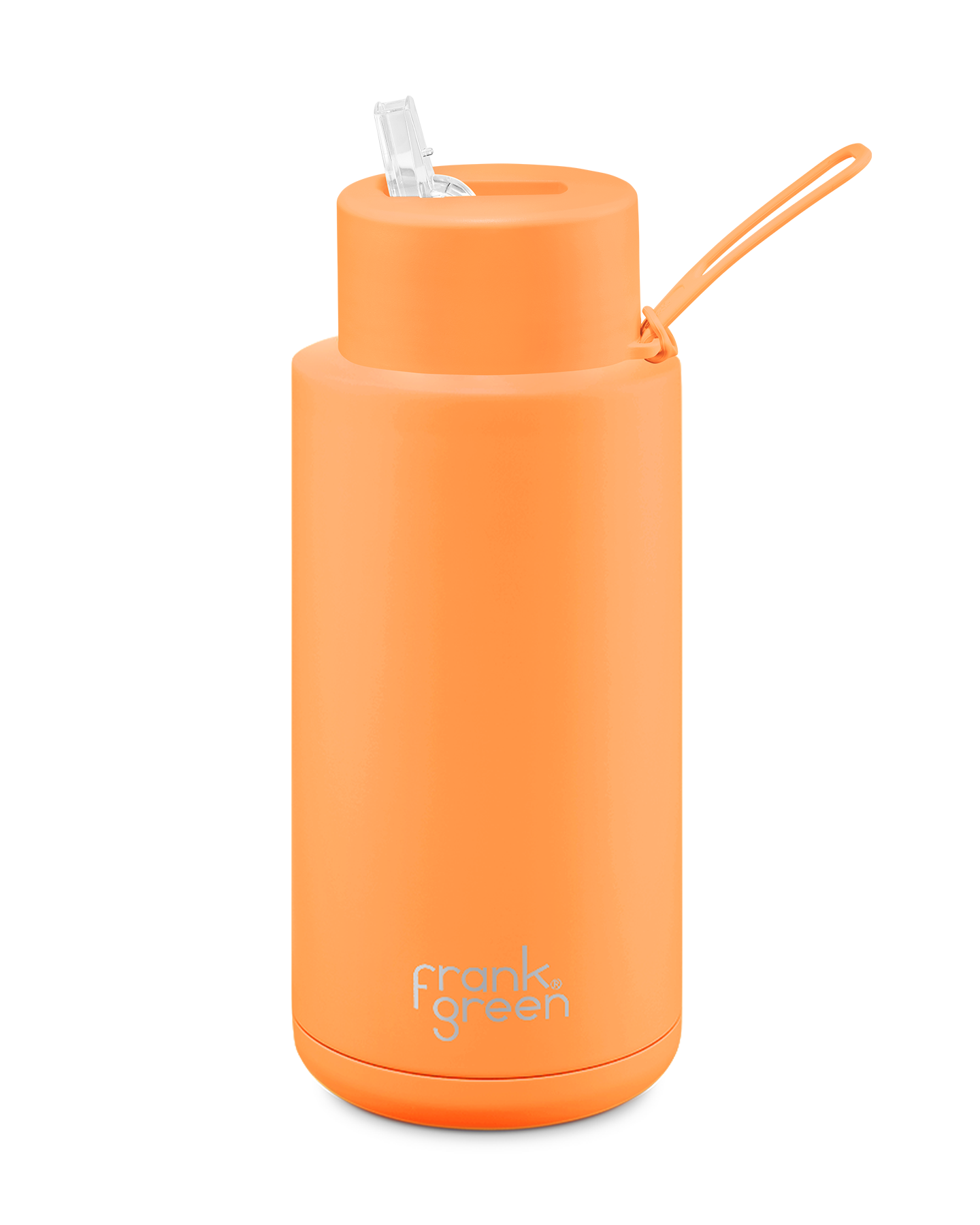 Frank Green Ceramic Reusable Bottle 1L / 34oz (Neon Orange)