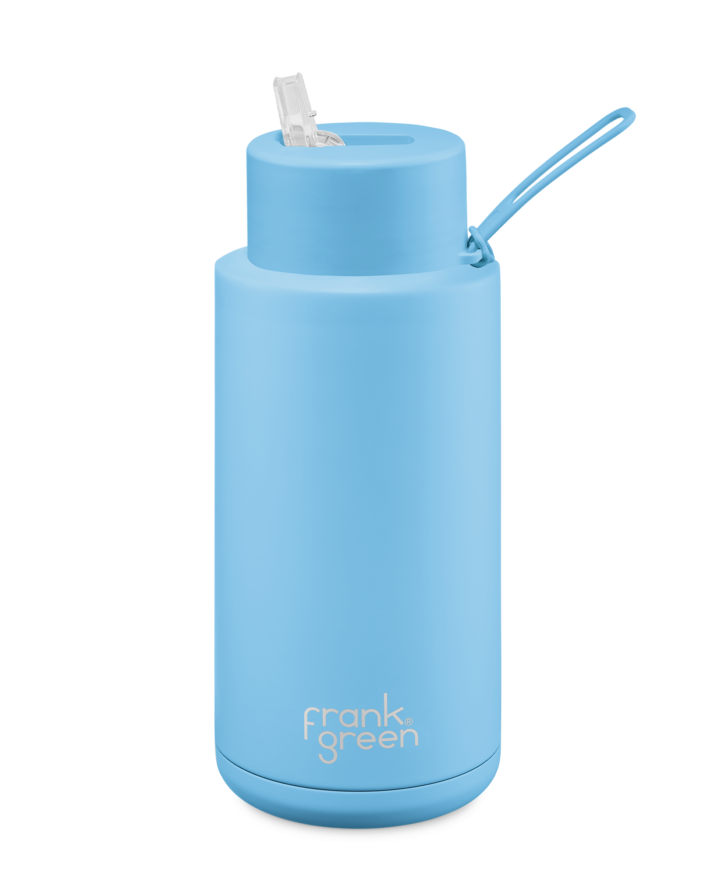 Frank Green Ceramic Reusable Bottle 1L / 34oz (Sky Blue)