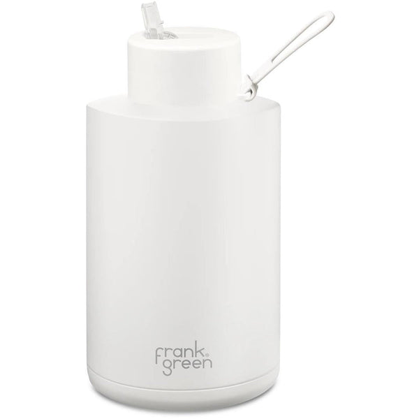 Frank Green Ceramic Reusable Bottle 2L / 68oz (Cloud White) never miss