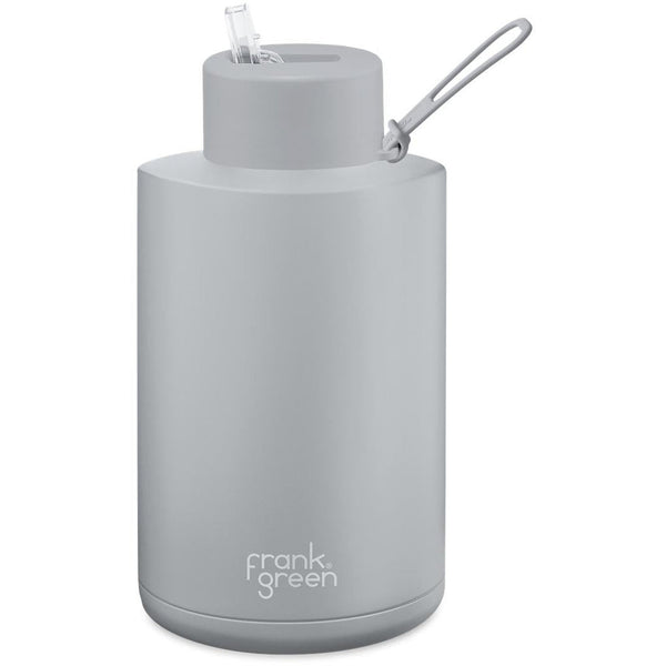Frank Green Ceramic Reusable Bottle 2L / 68oz (Harbour Mist Grey