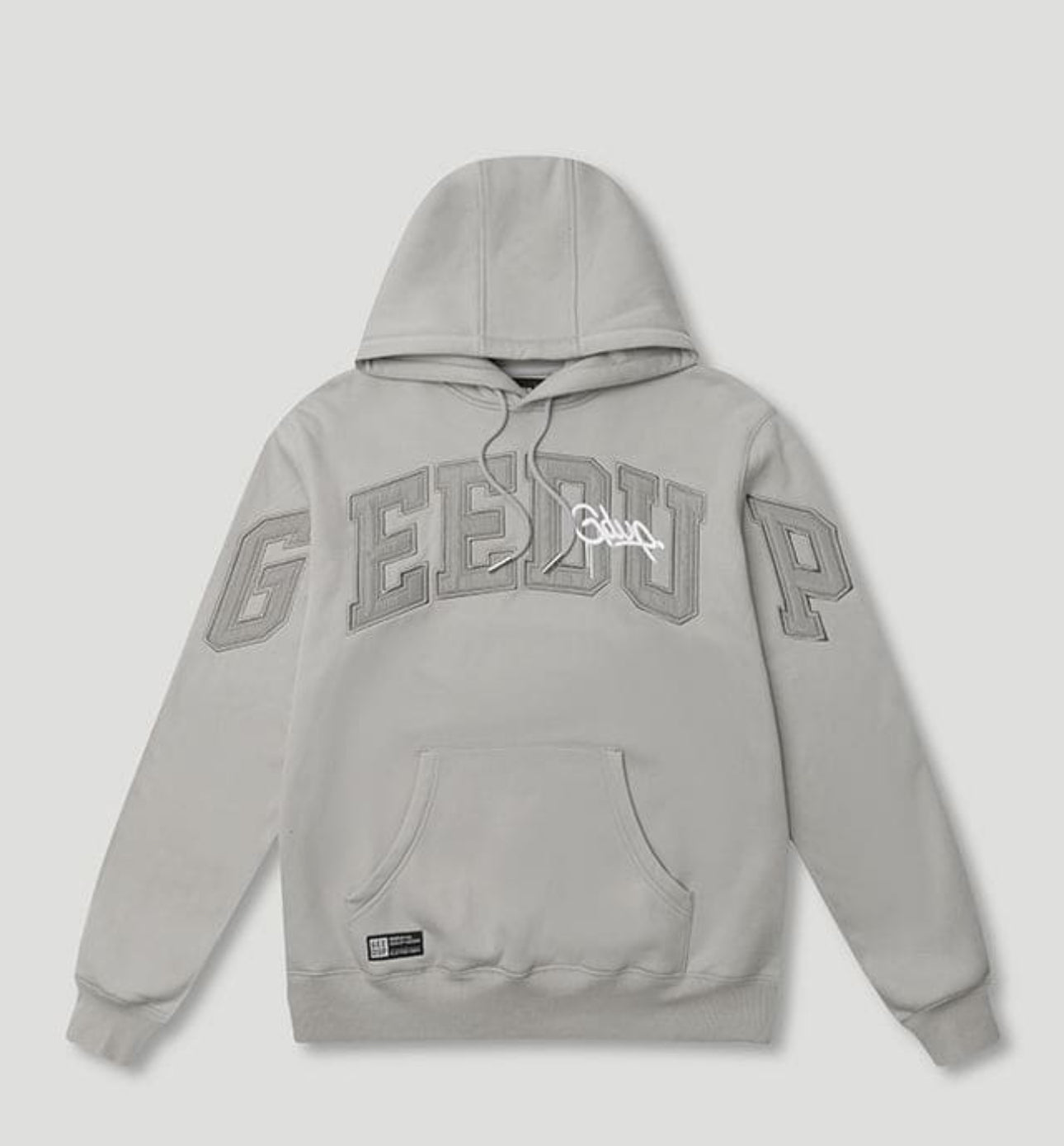 Geedup Team Logo Handstyle Hoodie 'Grey Grey'