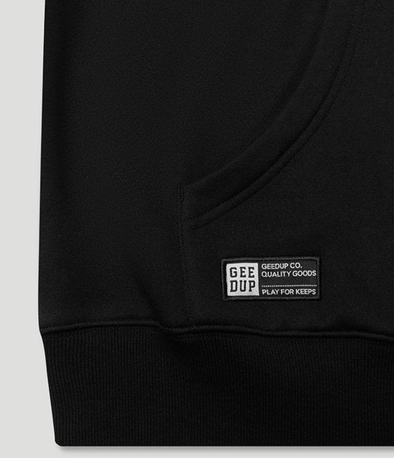 Geedup Team Logo Handstyle Hoodie 'Black Grey'