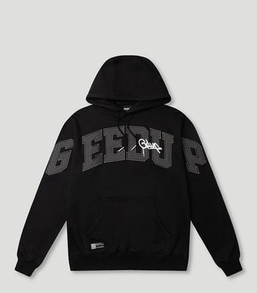 Geedup Team Logo Handstyle Hoodie 'Black Grey'