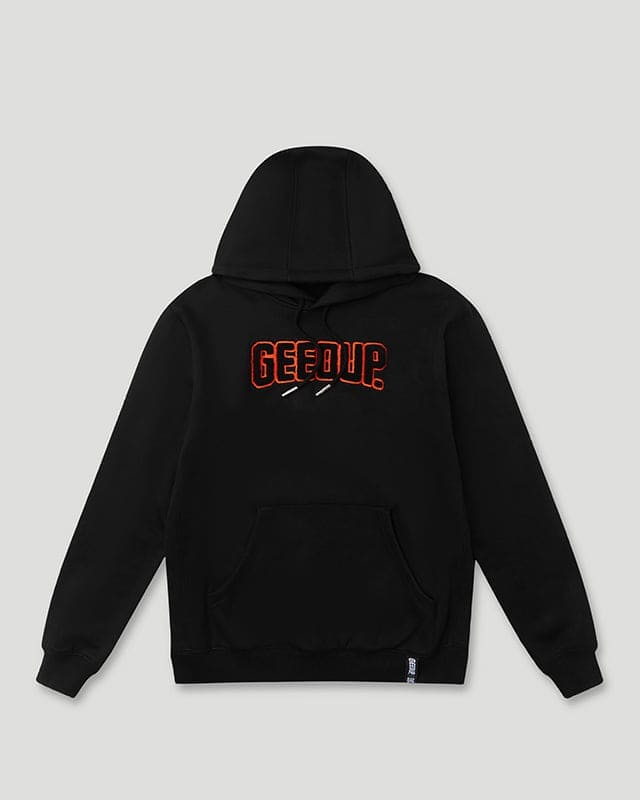 Geedup PFK Hoodie Black/Black Orange