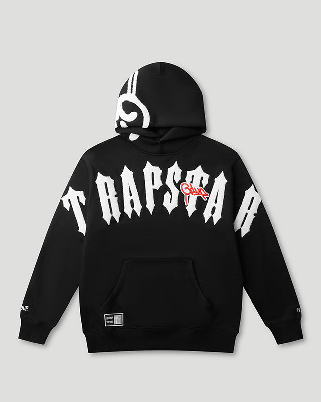 Geedup Handstyle x Trapstar Irongate Arch Hoodie 'Black White'
