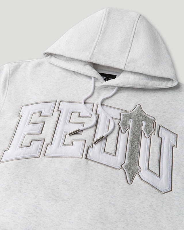Geedup Team Logo x Trapstar Irongate T Hoodie 'White Marle Grey'