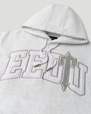 Geedup Team Logo x Trapstar Irongate T Hoodie 'White Marle Grey'