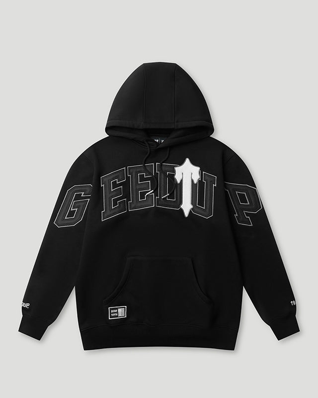 Geedup Team Logo x Trapstar Irongate T Hoodie 'Black White'