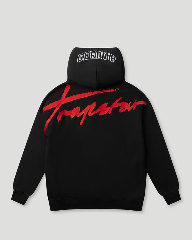 Geedup Team Logo x Trapstar Signature Jacket 'Black White Red'