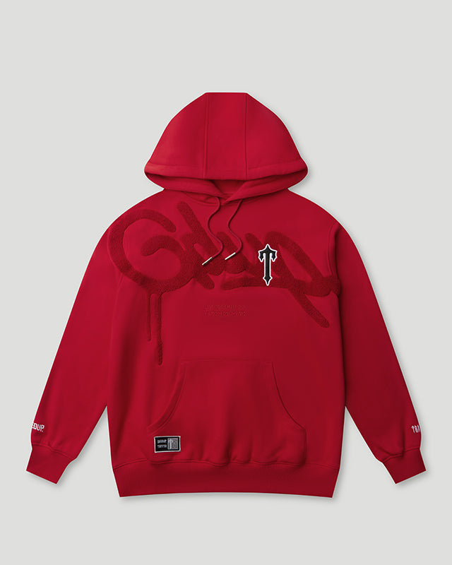 Geedup Handstyle x Trapstar Irongate T Hoodie 'Red'