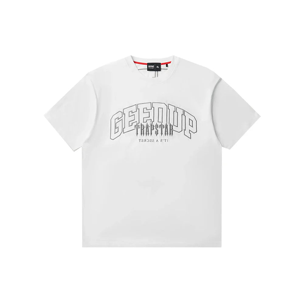 Geedup Team Logo x Trapstar Irongate T-Shirt 'White'