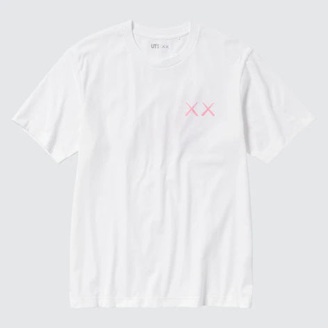 Kaws x Uniqlo UT Short Sleeve Graphic Tee 'White/Pink'