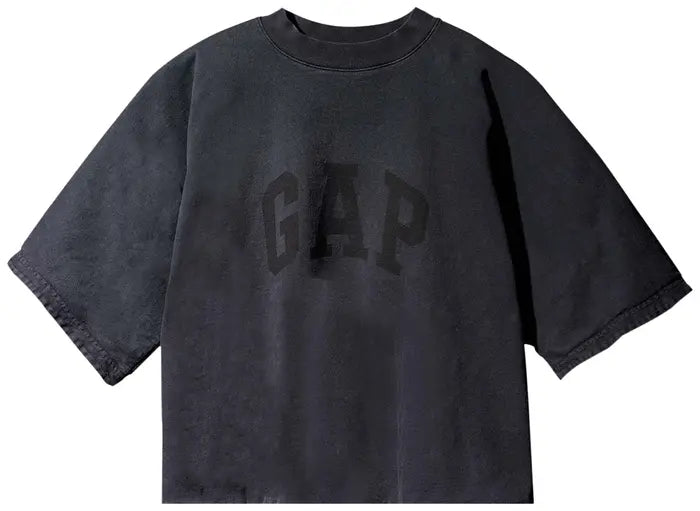 Yeezy Gap Engineered by Balenciaga Cropped Dove No Seam Tee 'Black'