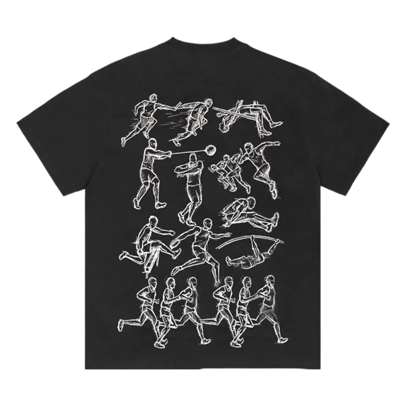 Corteiz Track And Field Tee 'Black'