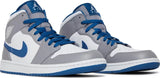 GS Nike Air Jordan 1 Mid 'Cement True Blue'