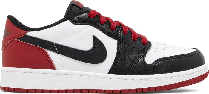 GS Air Jordan 1 Retro Low OG 'Black Toe'