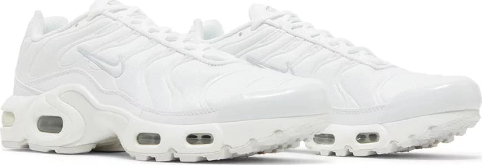 GS Nike Air Max Plus Tn White Metallic Silver ‘Triple White/Casper'