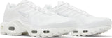 GS Nike Air Max Plus Tn White Metallic Silver ‘Triple White/Casper'