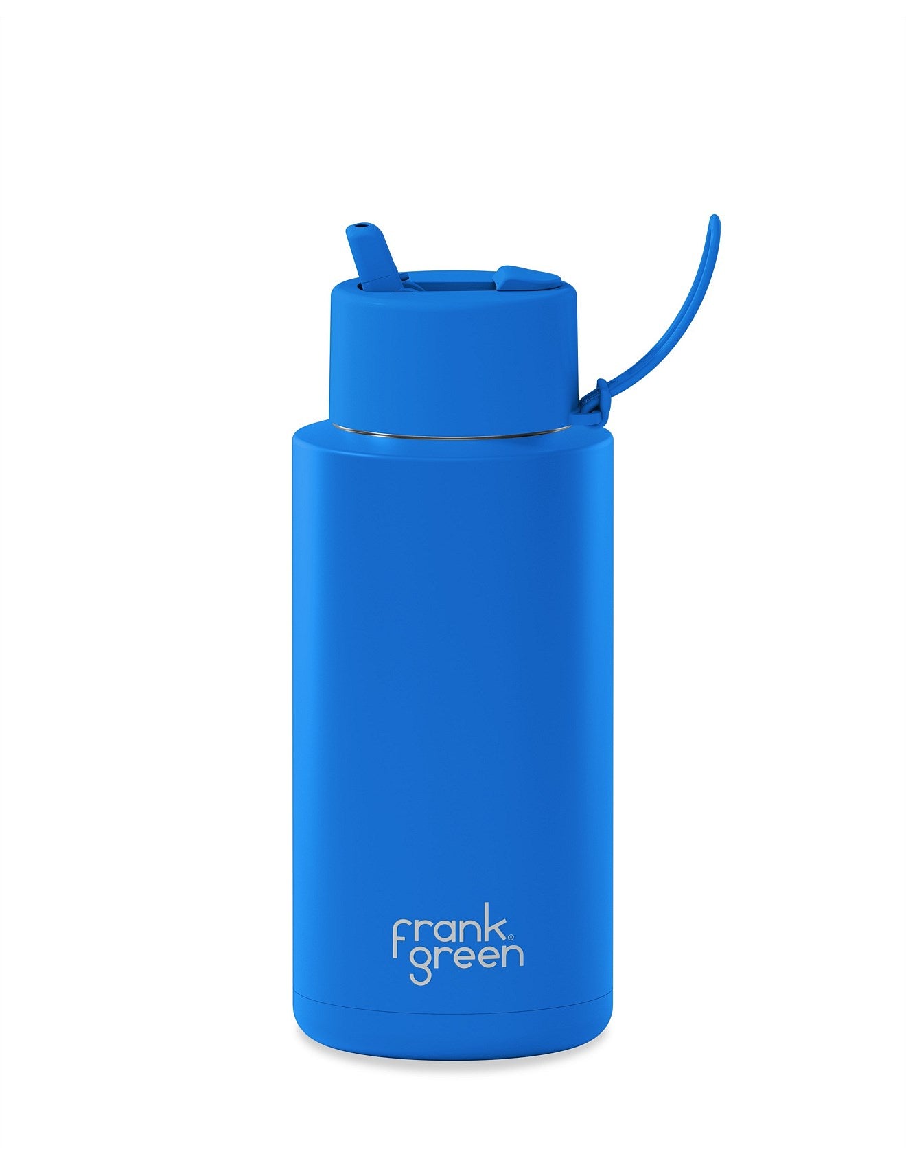 Frank Green Ceramic Reusable Bottle 1L / 34oz (Blue Lagoon)