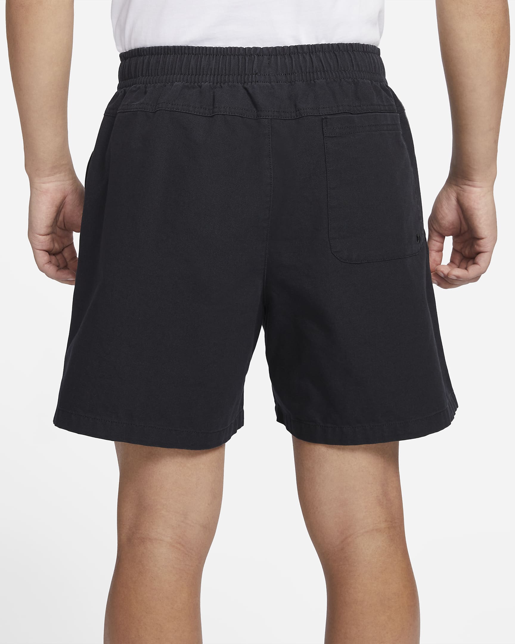 Men's Nike Sportswear Woven Lined Flow Shorts 'Black/White'