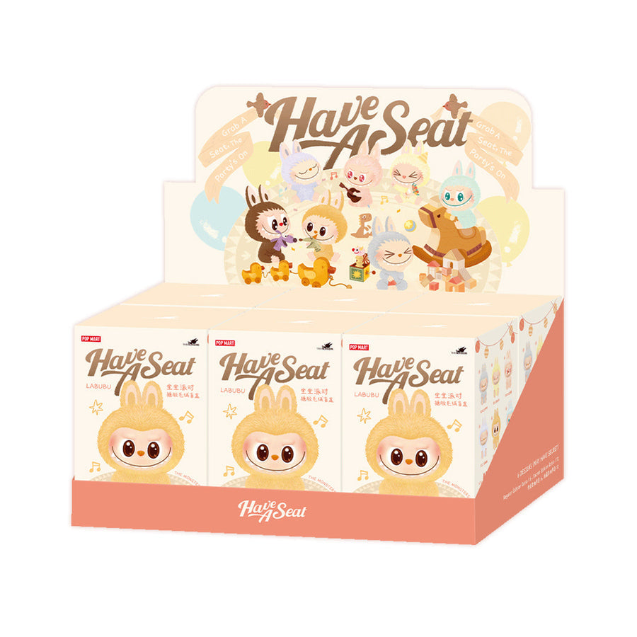 Pop Mart The Monsters Labubu Have a Seat Series - Vinyl Face Plush Pendant (Blind Box)