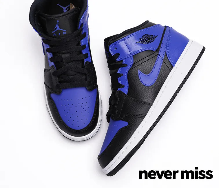 GS Nike Air Jordan 1 Mid 'Hyper Royal'