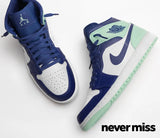 Men's Nike Air Jordan 1 Mid 'Mystic Navy Mint Foam'