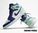 Men's Nike Air Jordan 1 Mid 'Mystic Navy Mint Foam'