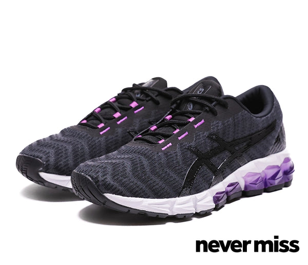 Black and 2025 purple womens asics