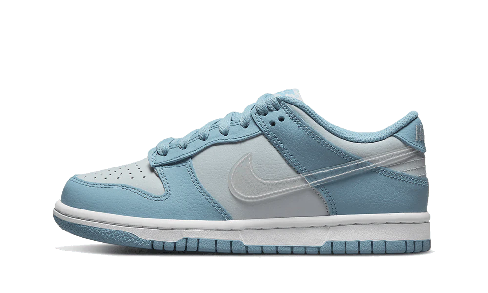 GS Nike Dunk Low 'Blue Clear Swoosh'