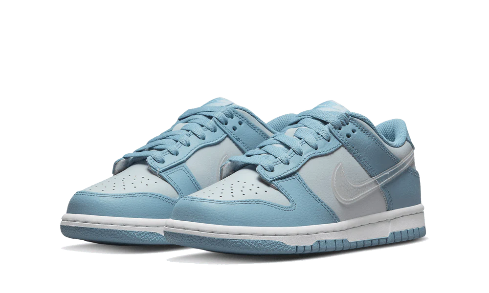 GS Nike Dunk Low 'Blue Clear Swoosh'