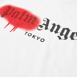 Palm Angels Toyko Sprayed Monogram T-Shirt 'White/Red'