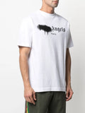 Palm Angels Paris Sprayed Monogram T-Shirt 'White/Black'