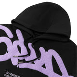 Geedup Handstyle Hoodie 'Black Lavender'