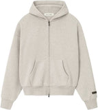 Fear of God Essentials SS25 Classics Full Zip Up Hoodie ‘Heather Stone’