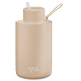 Frank Green Ceramic Reusable Bottle 2L / 68oz (Soft Stone Beige)