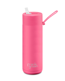 Frank Green Ceramic Reusable Bottle 595ml / 20oz (Neon Pink)