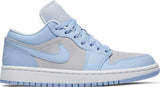 Womens Nike Air Jordan 1 Low 'Aluminum / Football Grey'