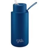 Frank Green Ceramic Reusable Bottle 1L / 34oz (Deep Ocean Blue)