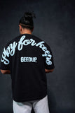 Geedup PFK Script T-Shirt 'Black/Blue'