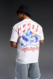 Geedup Duffle Bag Boys T-Shirt 'White/Red/Blue'