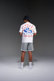 Geedup Duffle Bag Boys T-Shirt 'White/Red/Blue'