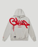 Geedup Handstyle Hoodie 'Grey red'
