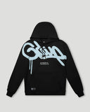 Geedup Handstyle Hoodie 'Black/Baby Blue'